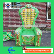 Chaise de tricycle gonflable en couleur verte